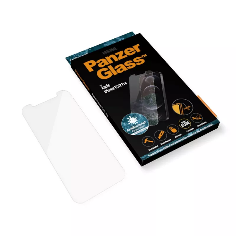PanzerGlass ® protector de pantalla iPhone 12 | 12 Pro | Ajuste estándar