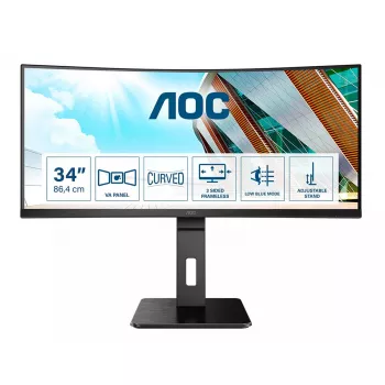 Monitor AOC P2 CU34P2A 86,4 cm (34 pulgadas) 3440 x 1440 Quad HD LED Negro