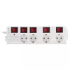 Regleta de alimentación LogiLink LPS252 1,5 m 4 tomas de corriente para interiores Blanca