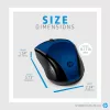 Ratón inalámbrico HP 220 (Lumiere Blue), ambidiestro, RF Wireless, Azul