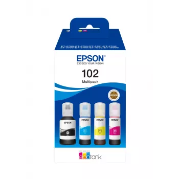 Cartucho Epson 102 pack de 4 Negro + color T03R6 C13T03R640