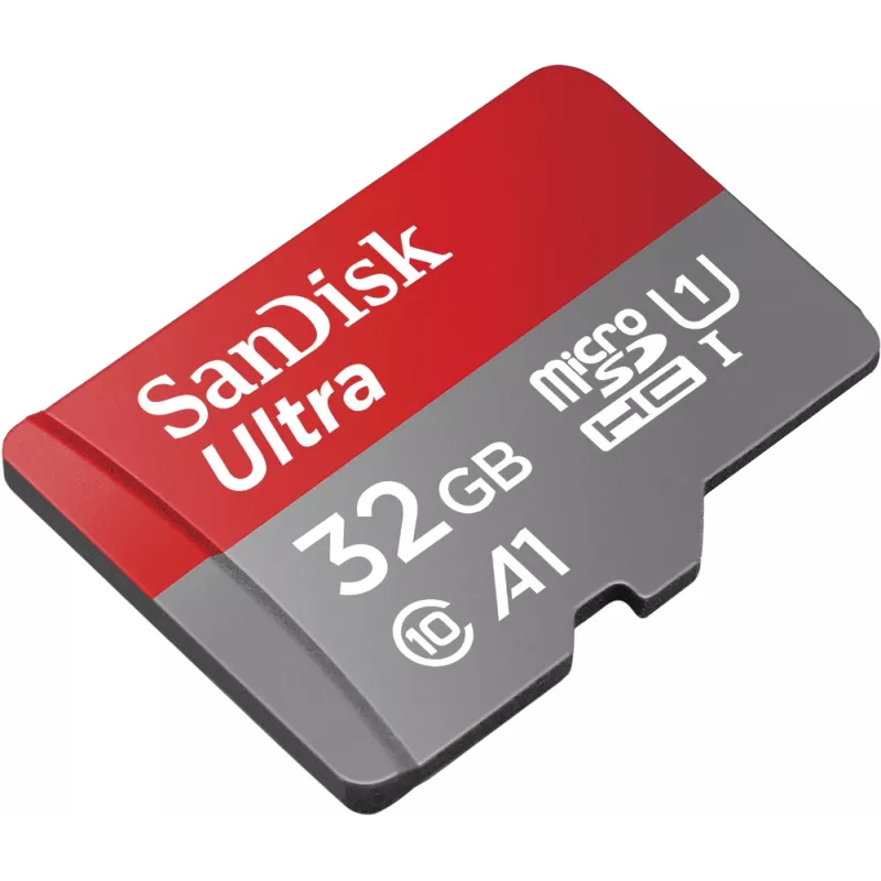 SanDisk 32GB Ultra tarjeta de memoria microSDHC UHS-I con adaptador – 98MB/s, C10, U1, Full HD, A1