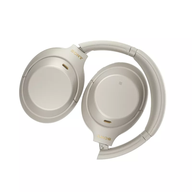 Auriculares Sony WH-1000XM4 con cable e inalámbricos de diadema para llamadas/música USB Type-C Bluetooth plata