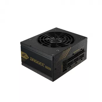 Fuente de alimentación FSP DAGGER PRO 650W SFX SFX3.3 negra, 650 W, 100 - 240 V, 50 - 60 Hz, 10 A, 5 A, 120 W