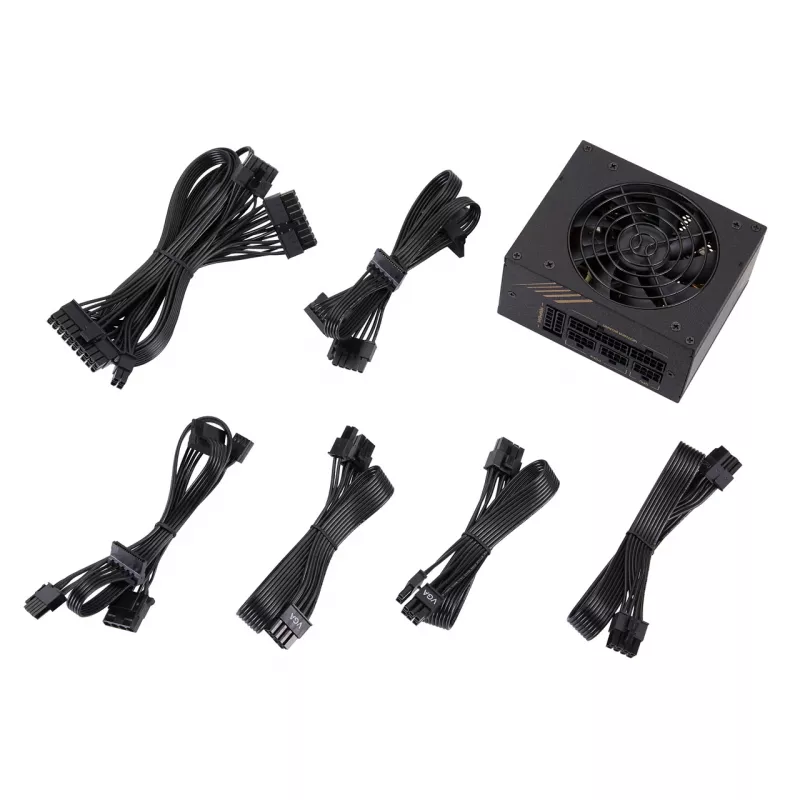 Fuente de alimentación FSP DAGGER PRO 650W SFX SFX3.3 negra, 650 W, 100 - 240 V, 50 - 60 Hz, 10 A, 5 A, 120 W