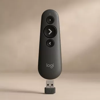 Mando de presentación láser Logitech R500s grafito