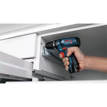 Atornillador-taladro a batería Bosch 12 V Li-Ion 1300 RPM negro, azul, rojo