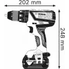 Atornillador-taladro a batería Bosch 12 V Li-Ion 1300 RPM negro, azul, rojo