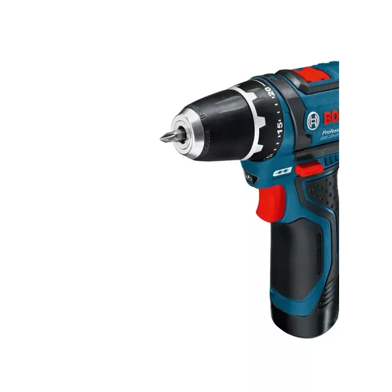 Atornillador-taladro a batería Bosch 12 V Li-Ion 1300 RPM negro, azul, rojo