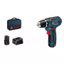 Atornillador-taladro a batería Bosch 12 V Li-Ion 1300 RPM negro, azul, rojo