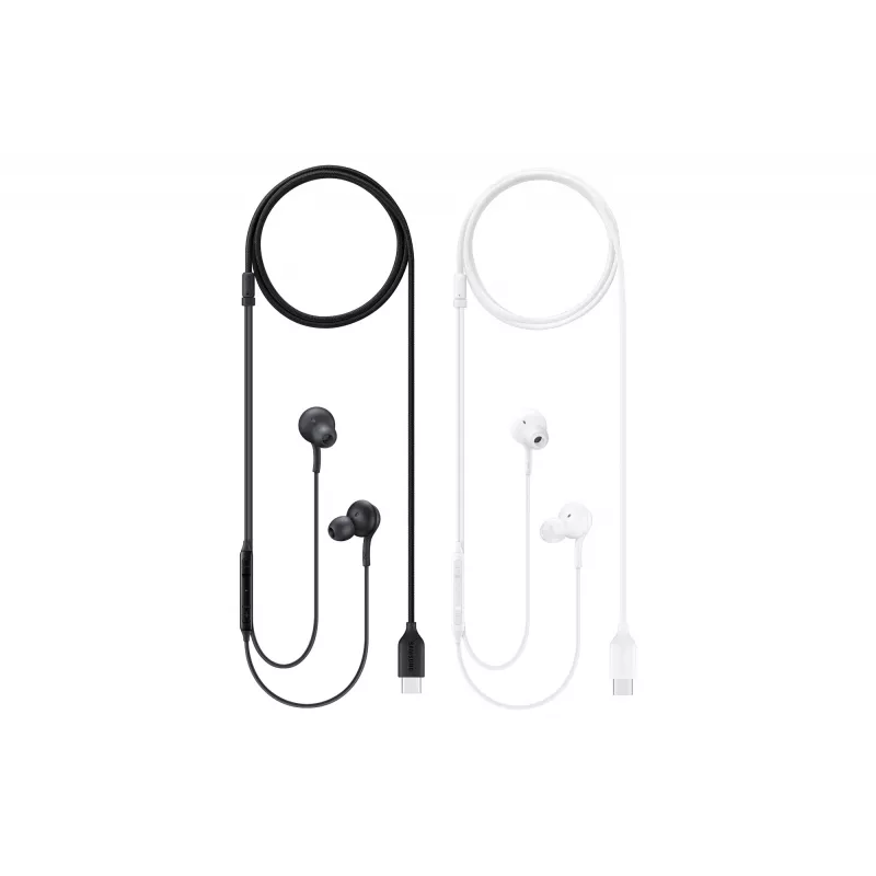 Auriculares in-ear con cable Samsung EO-IC100, binaurales, conector USB Type-C, impedancia 32 Ω, 20–20000 Hz, blancos