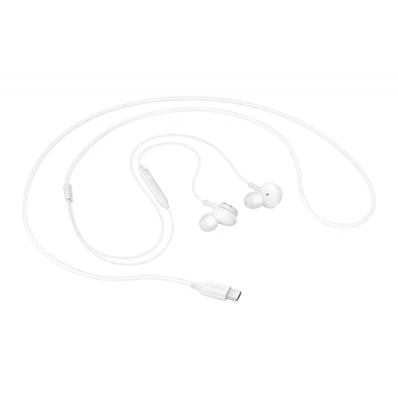 Auriculares in-ear con cable Samsung EO-IC100, binaurales, conector USB Type-C, impedancia 32 Ω, 20–20000 Hz, blancos