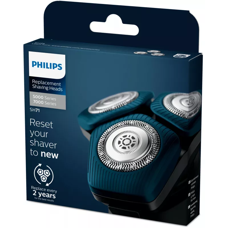 Cabezales de recambio para maquinilla eléctrica Philips Shaver serie 7000, 5000 SH71/50