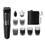 Recortadora multigroomer Philips MULTIGROOM Series 3000 9 en 1 MG3740/15 — batería NiMH, 60 min de autonomía, cuchillas de acero inoxidable, 9 peines de corte, negra