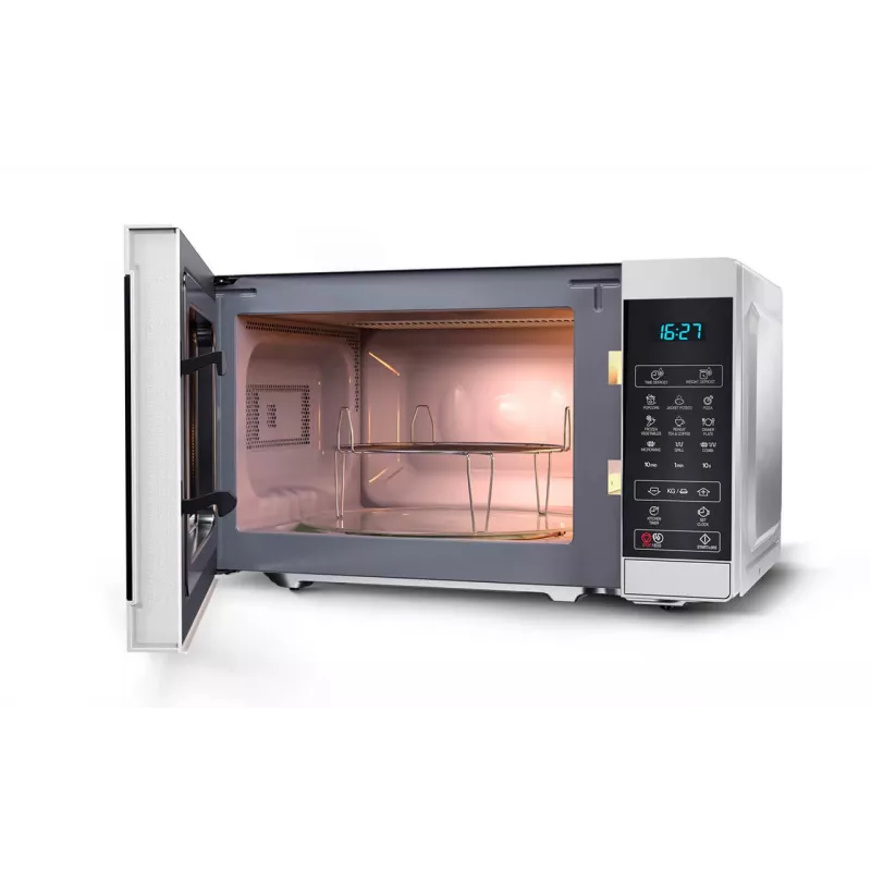 Microondas Sharp YC-MG02E-S negro, acero microondas combinado de sobremesa 20 l 800 W