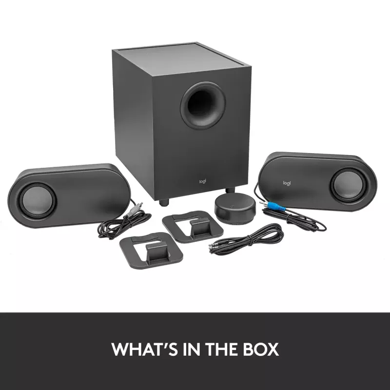 Altavoces de ordenador Bluetooth LOGITECH Z407 con subwoofer y control inalámbrico