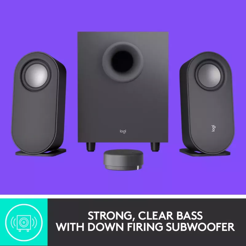 Altavoces de ordenador Bluetooth LOGITECH Z407 con subwoofer y control inalámbrico