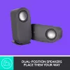 Altavoces de ordenador Bluetooth LOGITECH Z407 con subwoofer y control inalámbrico