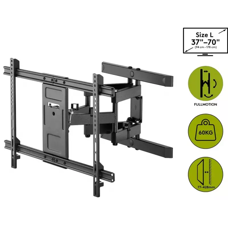 Soporte de pared para TV Goobay Pro FULLMOTION (L) 60 kg 37–70