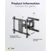 Soporte de pared para TV Goobay Pro FULLMOTION (L) 60 kg 37–70