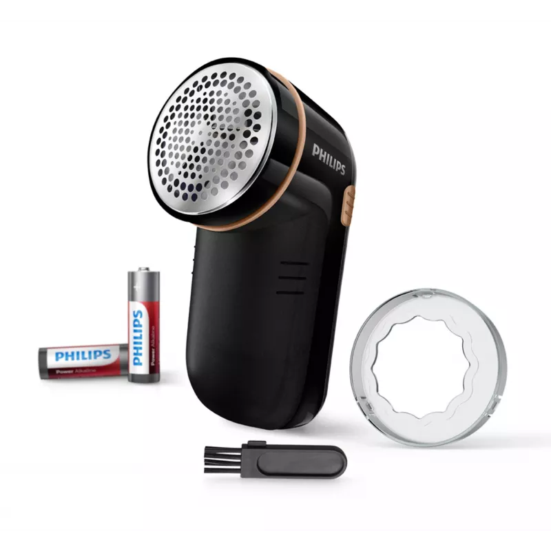 Afeitadora de pelusas Philips GC026/80, Negra, Alcalina, AA, 123 mm, 80 mm, 58 mm