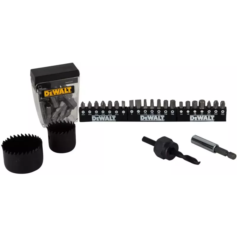 DeWALT DT71563 juego de puntas de destornillador, brocas y sierras de corona, 100 piezas