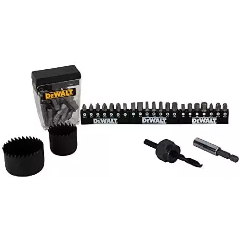 DeWALT DT71563 juego de puntas de destornillador, brocas y sierras de corona, 100 piezas