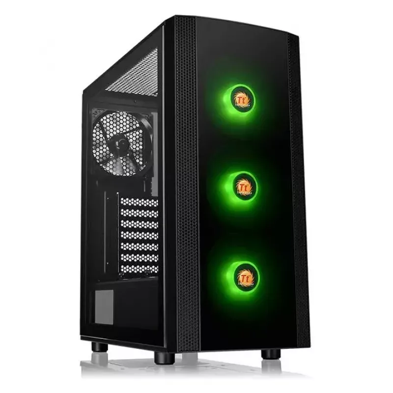 Caja de PC Thermaltake Versa J25 TG RGB Midi Tower Negra
