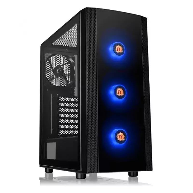 Caja de PC Thermaltake Versa J25 TG RGB Midi Tower Negra