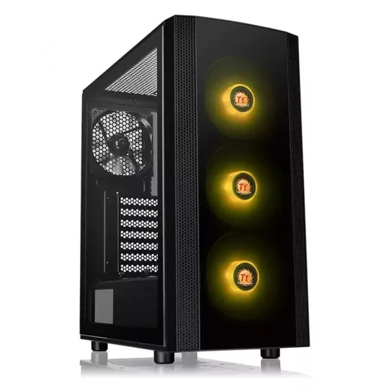 Caja de PC Thermaltake Versa J25 TG RGB Midi Tower Negra