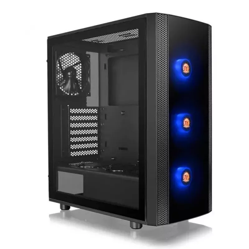 Caja de PC Thermaltake Versa J25 TG RGB Midi Tower Negra