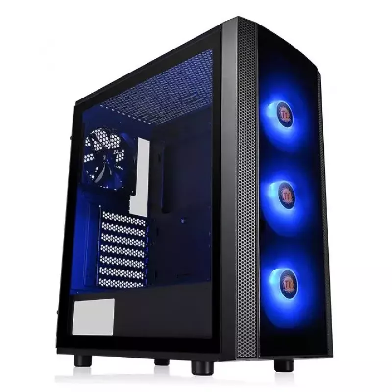 Caja de PC Thermaltake Versa J25 TG RGB Midi Tower Negra
