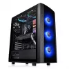 Caja de PC Thermaltake Versa J25 TG RGB Midi Tower Negra