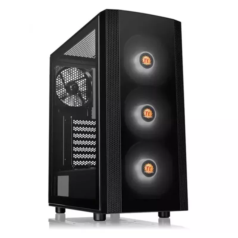 Caja de PC Thermaltake Versa J25 TG RGB Midi Tower Negra