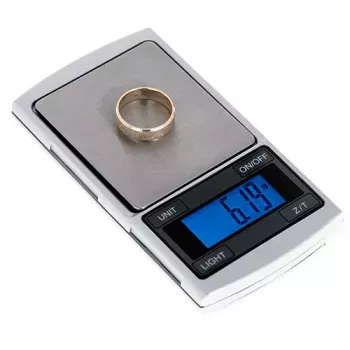 Balanza de precisión Adler AD 3168, 100 g de capacidad, 0,01 g de precisión, plateada, portátil