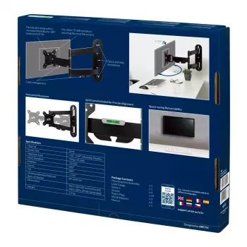 ARCTIC W1C - Soporte de pared con brazo articulado extensible