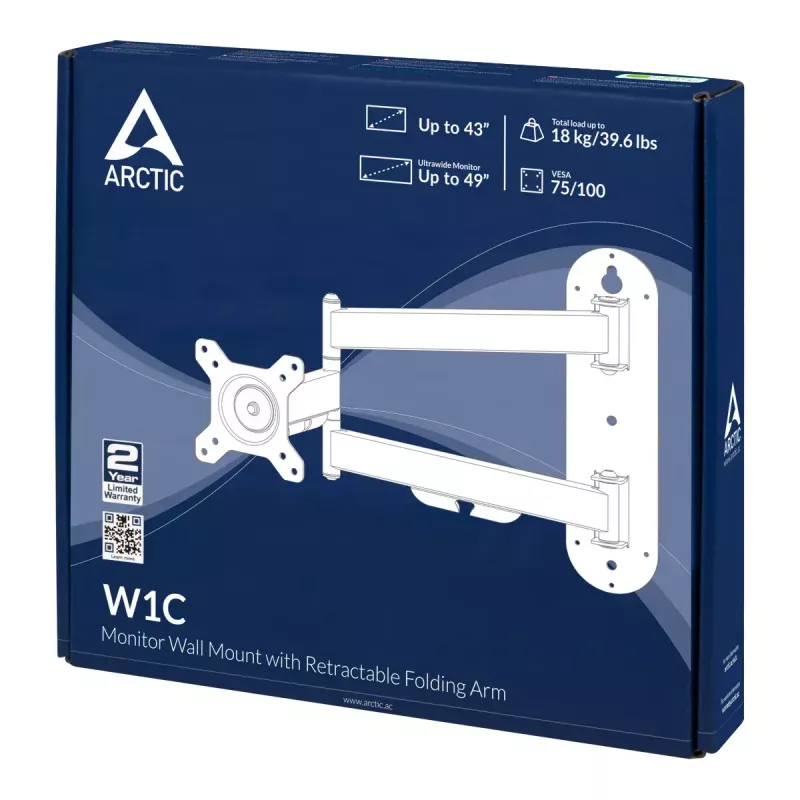 ARCTIC W1C - Soporte de pared con brazo articulado extensible