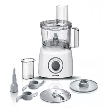 Robot de cocina Bosch MCM3100W — 800 W, bol de 2,3 L, 2 velocidades, turbo, blanco
