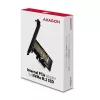 AXAGON ECO PCEM2-N Adaptador PCIE NVME M.2 Adaptador interno PCI-Express x4 para conectar una unidad SSD NVMe M.2 al ordenador