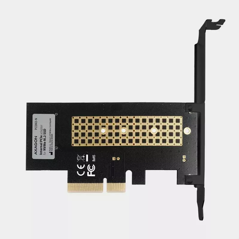 AXAGON ECO PCEM2-N Adaptador PCIE NVME M.2 Adaptador interno PCI-Express x4 para conectar una unidad SSD NVMe M.2 al ordenador