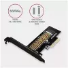 AXAGON ECO PCEM2-N Adaptador PCIE NVME M.2 Adaptador interno PCI-Express x4 para conectar una unidad SSD NVMe M.2 al ordenador