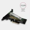 AXAGON ECO PCEM2-N Adaptador PCIE NVME M.2 Adaptador interno PCI-Express x4 para conectar una unidad SSD NVMe M.2 al ordenador