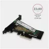 AXAGON ECO PCEM2-N Adaptador PCIE NVME M.2 Adaptador interno PCI-Express x4 para conectar una unidad SSD NVMe M.2 al ordenador