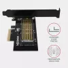 AXAGON ECO PCEM2-N Adaptador PCIE NVME M.2 Adaptador interno PCI-Express x4 para conectar una unidad SSD NVMe M.2 al ordenador
