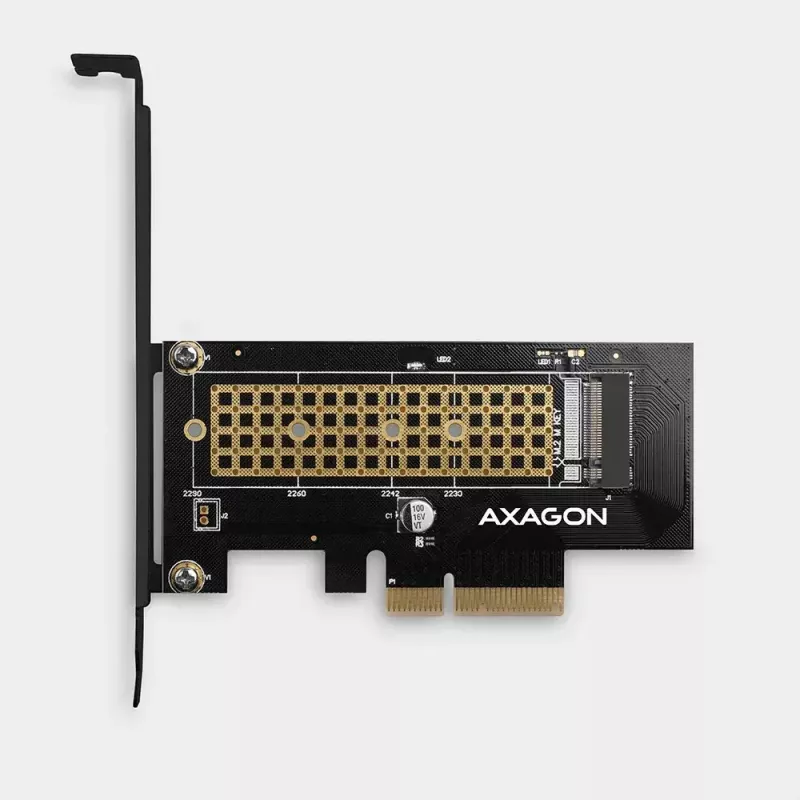AXAGON ECO PCEM2-N Adaptador PCIE NVME M.2 Adaptador interno PCI-Express x4 para conectar una unidad SSD NVMe M.2 al ordenador