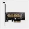 AXAGON ECO PCEM2-N Adaptador PCIE NVME M.2 Adaptador interno PCI-Express x4 para conectar una unidad SSD NVMe M.2 al ordenador