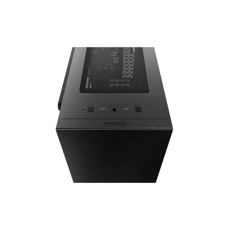 Caja de PC DeepCool MACUBE 110 Semitorre Negra — microATX/Mini-ITX, cristal templado, admite GPU 320 mm, disipador CPU 165 mm