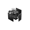 Caja de PC DeepCool MACUBE 110 Semitorre Negra — microATX/Mini-ITX, cristal templado, admite GPU 320 mm, disipador CPU 165 mm