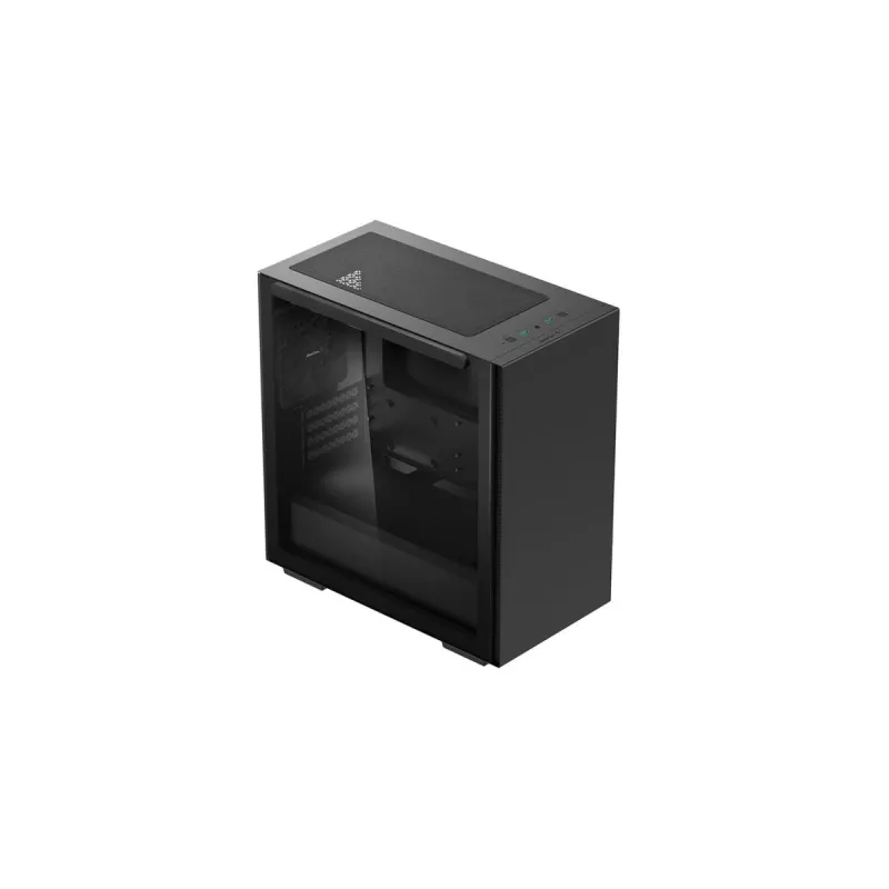 Caja de PC DeepCool MACUBE 110 Semitorre Negra — microATX/Mini-ITX, cristal templado, admite GPU 320 mm, disipador CPU 165 mm