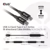 CLUB3D Cable USB 3.2 Gen2 Type C a C Activo Bidireccional 8K60Hz M/M 5m/16.4ft